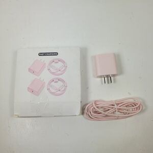 Fast Charging Duo Pink USB Wall Chargers I phone